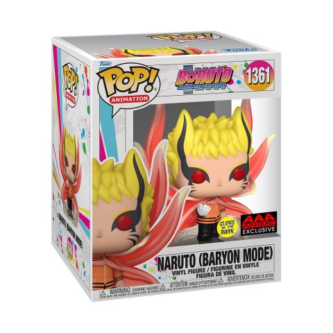 AAA Exclusive: Boruto: Naruto (Baryon Mode) (GITD) 6'' Super Pop