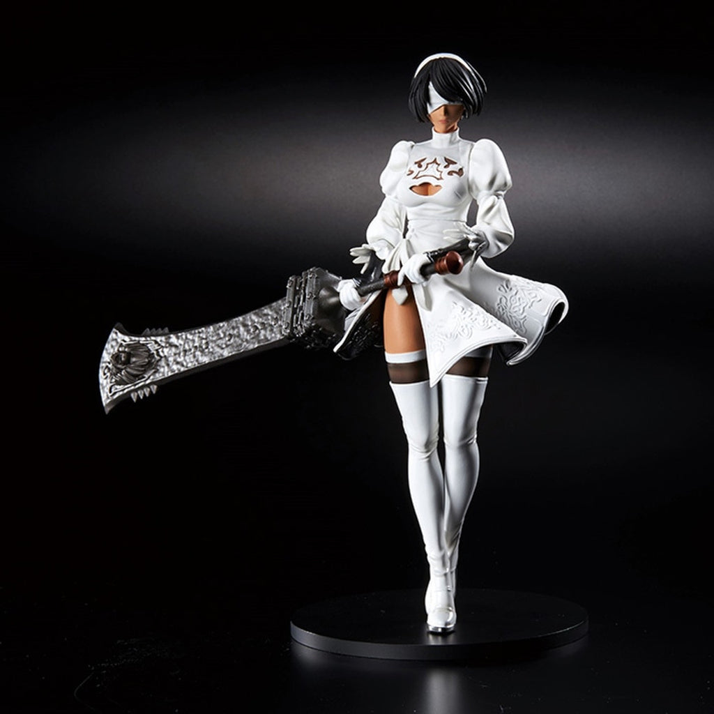NieR:Automata - Statuette - 2B (YoRHa No. 2 Type B) 2P Color Ver. (White)
