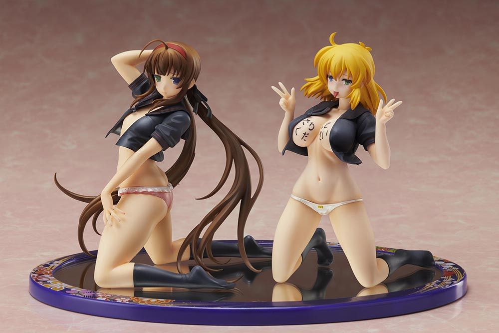1/10 Gokubi Girls Slender Glamorous: Senran Kagura New Wave G Burst Ryoubi x Ryouna Sailor Fuku Ver. Set