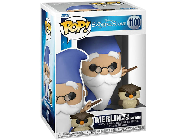 The Sword In The Stone - Merlin w/Archimedes POP & Buddy