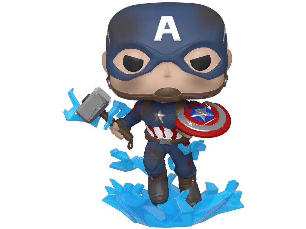 Avengers Endgame - Captain America w/ Broken Shield & Mjolnir Pop