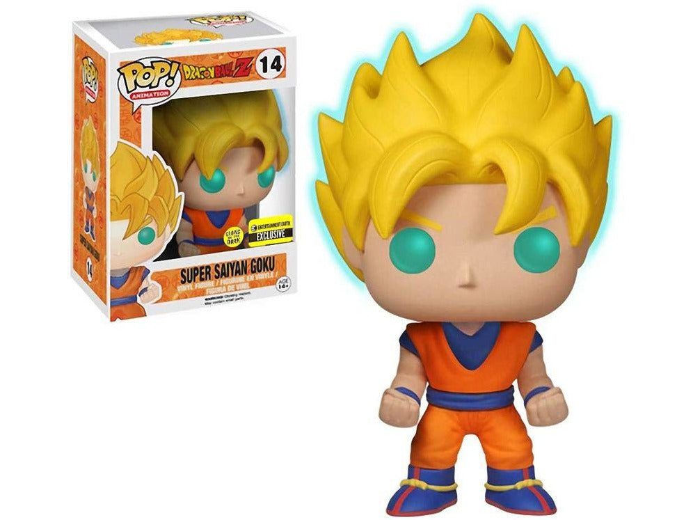 Entertainment Earth Exclusive Dragon Ball Z - Super Saiyan Goku GITD - [barcode] - Dragons Trading
