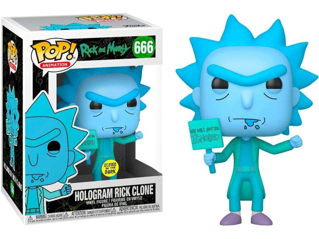 Rick and Morty: Rick (Hologram) (GITD) Pop Figure (Special Edition)