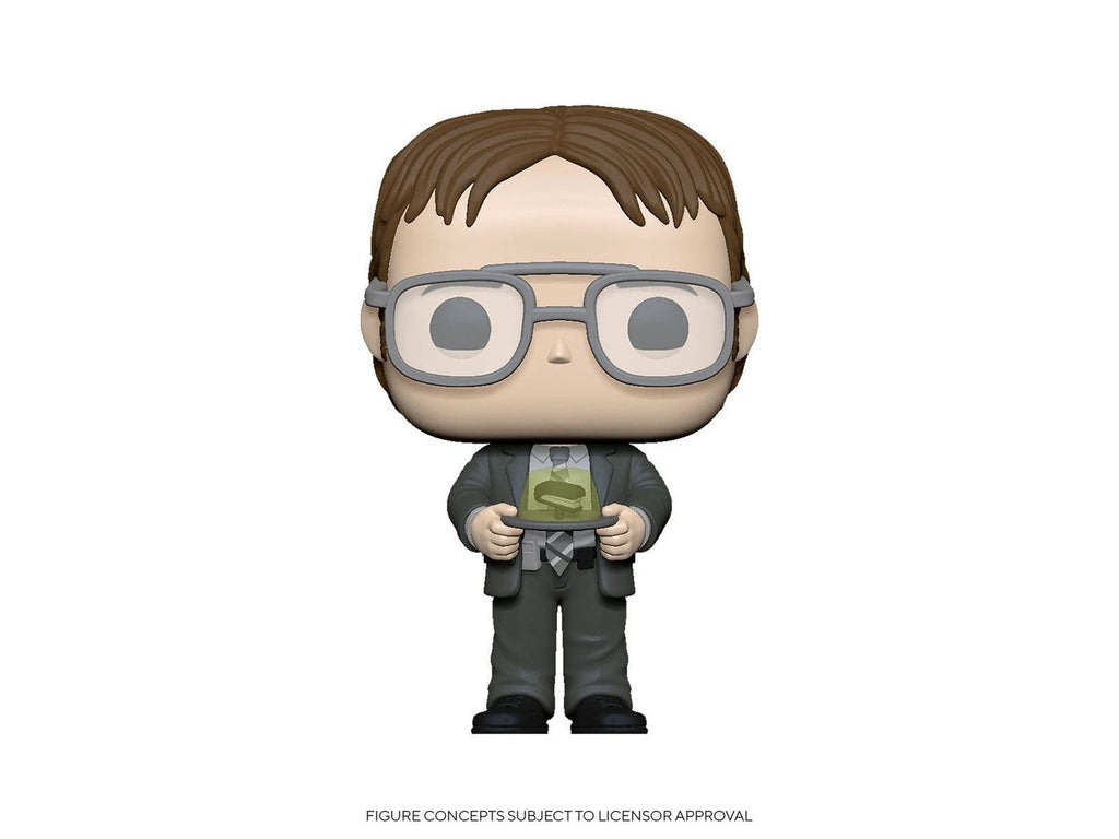 [Preorder] Office: Dwight w/ Jello Stapler Pop Figure - [barcode] - Dragons Trading