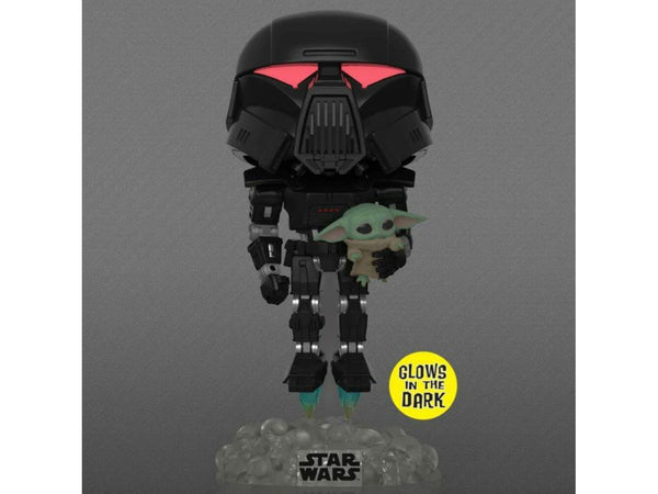 EE Exclusive Star Wars: The Mandalorian Dark Trooper w/ Grogu (Glow-in-The-Dark)