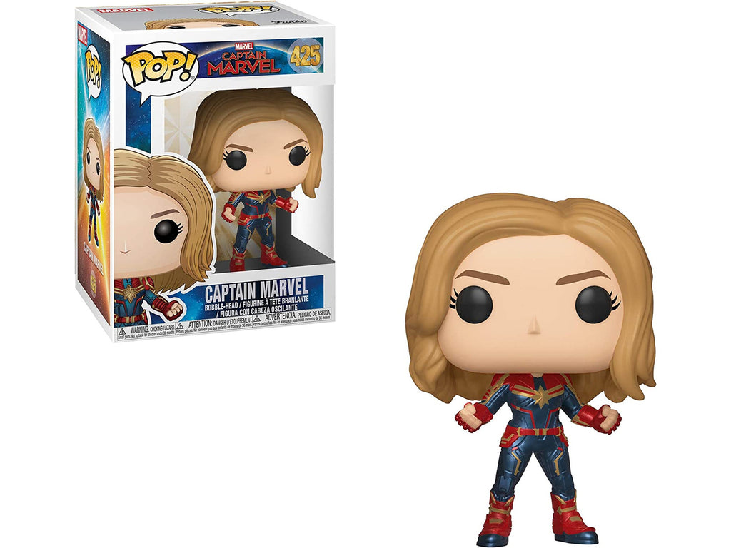 Funko POP! Movie: Captain Marvel Movie- Captain Marvel Pop - [barcode] - Dragons Trading