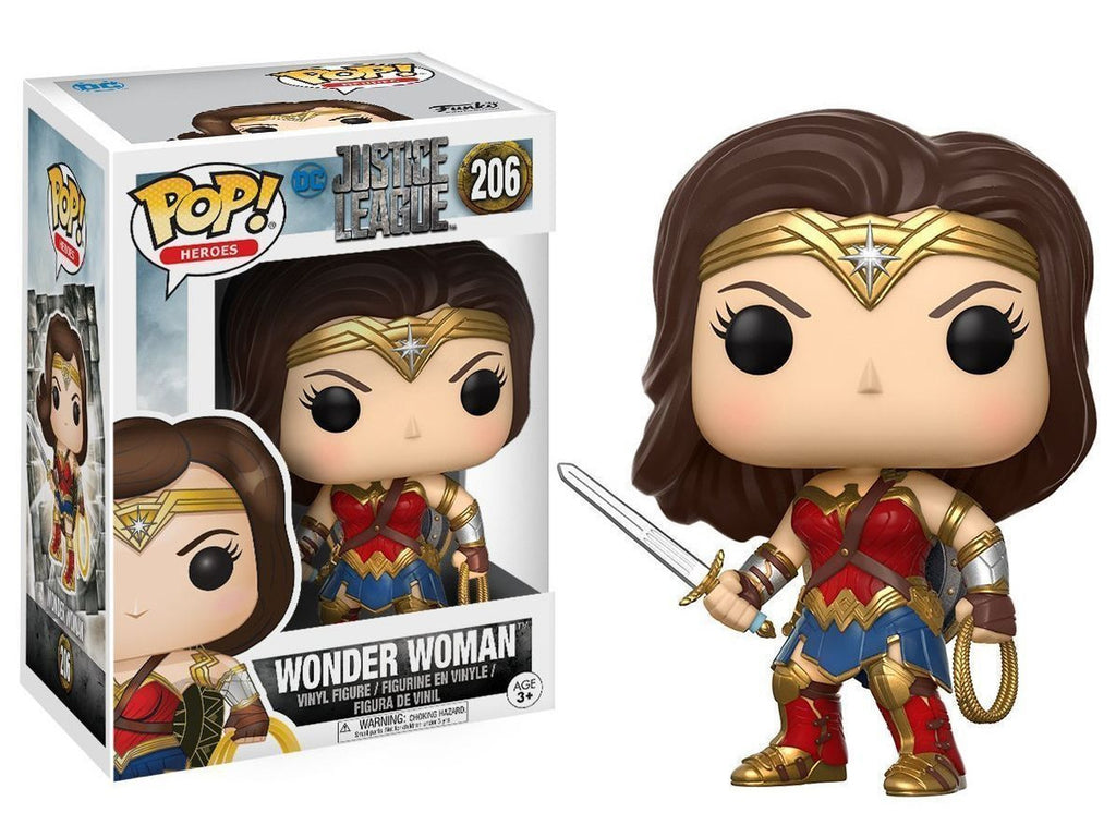 Funko POP! Movies: DC Justice League - Wonder Woman Toy Figure - Dragons Trading