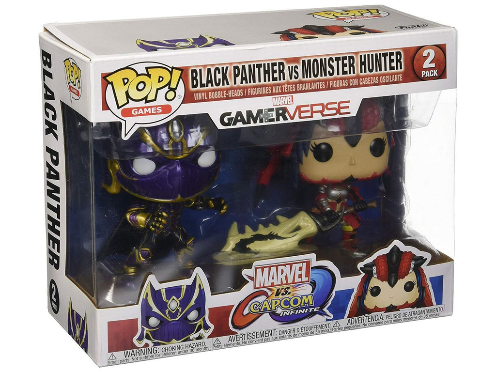 Funko Pop! Games: Marvel Vs Capcom - Black Panther vs Monster Hunter Collectible Figure - Dragons Trading