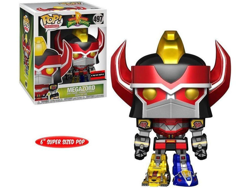 Power Rangers Funko POP! TV Megazord Exclusive 6-Inch Vinyl Figure Metallic Version - [barcode] - Dragons Trading