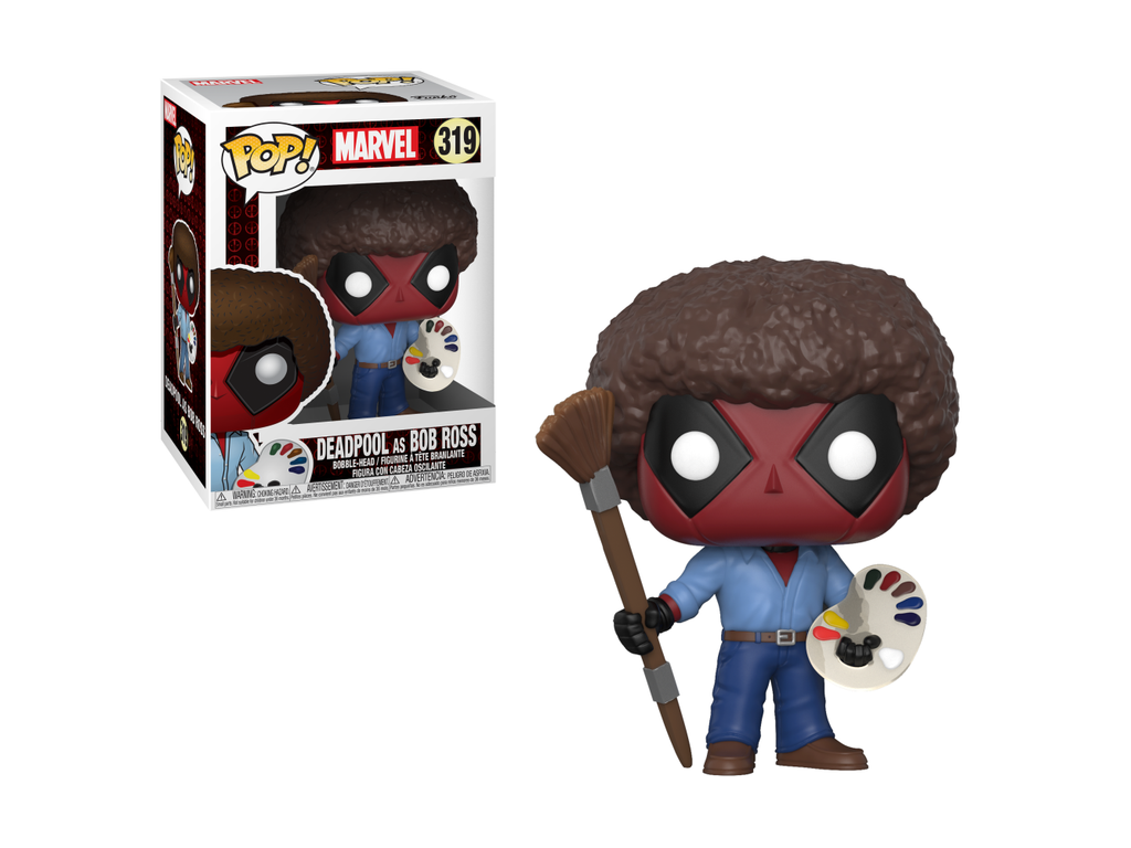 Funko POP! Marvel: Deadpool Playtime- Bob Ross - [barcode] - Dragons Trading