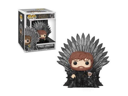 Funko Pop! Deluxe: Game of Thrones S10- Tyrion Lannister Sitting on Iron Throne - Dragons Trading