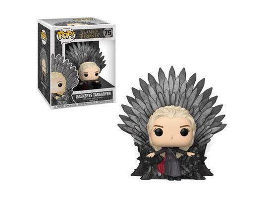 Funko Pop! Deluxe: Game of Thrones S10- Daenerys Targaryen Sitting on Iron Throne - Dragons Trading
